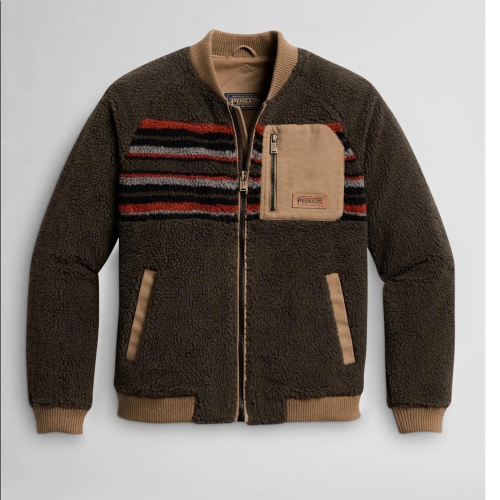 Pendleton Fleece Bomber Jacket. Mint condition.